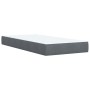 Box spring bed with dark gray velvet mattress 100x200 cm by , Beds and slatted bases - Ref: Foro24-3287669, Price: 370,64 €, ...