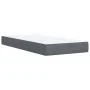 Box spring bed with dark gray velvet mattress 100x200 cm by , Beds and slatted bases - Ref: Foro24-3287669, Price: 359,79 €, ...