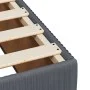 Box spring bed with dark gray velvet mattress 100x200 cm by , Beds and slatted bases - Ref: Foro24-3287669, Price: 359,79 €, ...