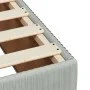 Box spring bed with light gray velvet mattress 100x200 cm by , Beds and slatted bases - Ref: Foro24-3287674, Price: 344,15 €,...