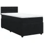Box spring bed with black velvet mattress 100x200 cm by , Beds and slatted bases - Ref: Foro24-3287676, Price: 352,75 €, Disc...