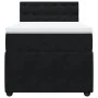 Box spring bed with black velvet mattress 100x200 cm by , Beds and slatted bases - Ref: Foro24-3287676, Price: 352,75 €, Disc...
