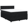 Box spring bed with black velvet mattress 160x200 cm by , Beds and slatted bases - Ref: Foro24-3287778, Price: 534,67 €, Disc...
