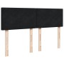 Box spring bed with black velvet mattress 160x200 cm by , Beds and slatted bases - Ref: Foro24-3287778, Price: 534,67 €, Disc...