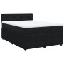 Boxspringbett mit schwarzer Samtmatratze 160x200 cm von , Betten und Lattenroste - Ref: Foro24-3287790, Preis: 548,11 €, Raba...