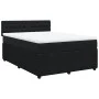 Cama box spring con colchón terciopelo negro 160x200 cm de , Camas y somieres - Ref: Foro24-3287790, Precio: 563,13 €, Descue...