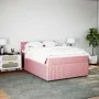 Boxspringbett mit rosa Samtmatratze 160x200 cm von , Betten und Lattenroste - Ref: Foro24-3287799, Preis: 537,54 €, Rabatt: %