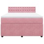 Boxspringbett mit rosa Samtmatratze 160x200 cm von , Betten und Lattenroste - Ref: Foro24-3287799, Preis: 561,37 €, Rabatt: %