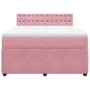 Boxspringbett mit rosa Samtmatratze 160x200 cm von , Betten und Lattenroste - Ref: Foro24-3287799, Preis: 537,54 €, Rabatt: %