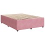 Boxspringbett mit rosa Samtmatratze 160x200 cm von , Betten und Lattenroste - Ref: Foro24-3287799, Preis: 561,37 €, Rabatt: %