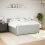 Box spring bed with light gray velvet mattress 180x200 cm by , Beds and slatted bases - Ref: Foro24-3287800, Price: 662,10 €,...