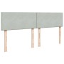 Cama box spring con colchón terciopelo gris claro 180x200 cm de , Camas y somieres - Ref: Foro24-3287800, Precio: 688,64 €, D...