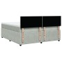 Cama box spring con colchón terciopelo gris claro 180x200 cm de , Camas y somieres - Ref: Foro24-3287800, Precio: 688,64 €, D...
