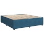 Box spring bed with blue velvet mattress 200x200 cm by , Beds and slatted bases - Ref: Foro24-3287828, Price: 738,11 €, Disco...