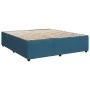 Box spring bed with blue velvet mattress 200x200 cm by , Beds and slatted bases - Ref: Foro24-3287828, Price: 667,39 €, Disco...