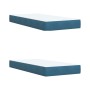 Box spring bed with blue velvet mattress 200x200 cm by , Beds and slatted bases - Ref: Foro24-3287828, Price: 738,11 €, Disco...