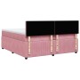 Boxspringbett mit rosa Samtmatratze 200x200 cm von , Betten und Lattenroste - Ref: Foro24-3287835, Preis: 728,43 €, Rabatt: %