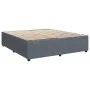Dark gray velvet box spring bed with mattress 200x200 cm by , Beds and slatted bases - Ref: Foro24-3287837, Price: 766,80 €, ...