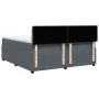 Dark gray velvet box spring bed with mattress 200x200 cm by , Beds and slatted bases - Ref: Foro24-3287837, Price: 766,80 €, ...