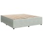 Cama box spring con colchón terciopelo gris claro 200x200 cm de , Camas y somieres - Ref: Foro24-3287842, Precio: 695,42 €, D...