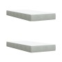 Cama box spring con colchón terciopelo gris claro 200x200 cm de , Camas y somieres - Ref: Foro24-3287842, Precio: 695,42 €, D...