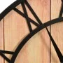 Braune und schwarze Wanduhr aus MDF und Eisen, 39 cm von vidaXL, Wanduhren - Ref: Foro24-325172, Preis: 37,10 €, Rabatt: %