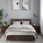 Zwei Nachttische aus geräucherter Eichen-Ingenieurholz, 40x41x40 cm. von , Nachttische - Ref: Foro24-848509, Preis: 70,68 €, ...