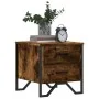 Bedside tables 2 units smoked oak engineered wood 40x41x40 cm by , Nightstands - Ref: Foro24-848509, Price: 69,55 €, Discount: %