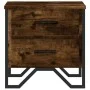 Bedside tables 2 units smoked oak engineered wood 40x41x40 cm by , Nightstands - Ref: Foro24-848509, Price: 69,55 €, Discount: %