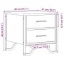 Bedside tables 2 units smoked oak engineered wood 40x41x40 cm by , Nightstands - Ref: Foro24-848509, Price: 69,55 €, Discount: %