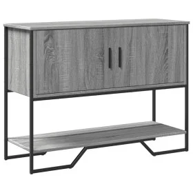 Engineered wood gray Sonoma console table 100x35x74.5 cm by , Side tables - Ref: Foro24-848537, Price: 72,04 €, Discount: %