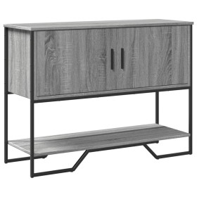 Konsole aus Sonoma-Grau-Engineered-Holz 100x35x74,5 cm von , Seitentische - Ref: Foro24-848537, Preis: 73,00 €, Rabatt: %