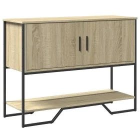 Engineered wood console table in Sonoma oak, 100x35x74.5 cm by , Side tables - Ref: Foro24-848535, Price: 67,59 €, Discount: %