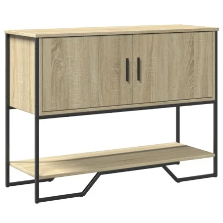 Engineered wood console table in Sonoma oak, 100x35x74.5 cm by , Side tables - Ref: Foro24-848535, Price: 67,59 €, Discount: %