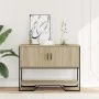 Engineered wood console table in Sonoma oak, 100x35x74.5 cm by , Side tables - Ref: Foro24-848535, Price: 67,59 €, Discount: %