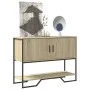 Engineered wood console table in Sonoma oak, 100x35x74.5 cm by , Side tables - Ref: Foro24-848535, Price: 67,59 €, Discount: %