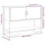 Engineered wood console table in Sonoma oak, 100x35x74.5 cm by , Side tables - Ref: Foro24-848535, Price: 67,59 €, Discount: %