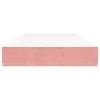 Colchón de muelles ensacados terciopelo rosa 90x210x20 cm de , Colchones - Ref: Foro24-4016569, Precio: 129,07 €, Descuento: %