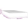 Colchón de muelles ensacados terciopelo rosa 90x210x20 cm de , Colchones - Ref: Foro24-4016569, Precio: 130,98 €, Descuento: %