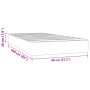 Pocket spring mattress for children, white fabric, 80x160 cm by , Mattresses - Ref: Foro24-4016543, Price: 108,31 €, Discount: %