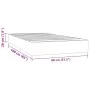 Pocket spring mattress for children, blue fabric, 80x160 cm by , Mattresses - Ref: Foro24-4016541, Price: 103,89 €, Discount: %