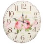 Reloj de pared vintage con flores 60 cm de vidaXL, Relojes de pared - Ref: Foro24-325177, Precio: 46,11 €, Descuento: %