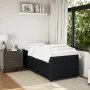 Box spring bed with black synthetic leather mattress 90x190 cm by , Beds and slatted bases - Ref: Foro24-3285610, Price: 304,...