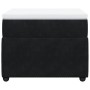 Box spring bed with black synthetic leather mattress 90x190 cm by , Beds and slatted bases - Ref: Foro24-3285610, Price: 300,...