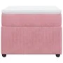 Box spring bed with a pink velvet mattress 90x200 cm by , Beds and slatted bases - Ref: Foro24-3285619, Price: 310,81 €, Disc...