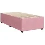 Box spring bed with a pink velvet mattress 90x200 cm by , Beds and slatted bases - Ref: Foro24-3285619, Price: 310,81 €, Disc...