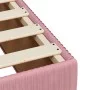 Box spring bed with a pink velvet mattress 90x200 cm by , Beds and slatted bases - Ref: Foro24-3285619, Price: 310,81 €, Disc...