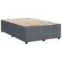 Dark gray velvet box spring bed with mattress 120x190 cm by , Beds and slatted bases - Ref: Foro24-3285627, Price: 429,84 €, ...
