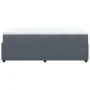 Dark gray velvet box spring bed with mattress 120x190 cm by , Beds and slatted bases - Ref: Foro24-3285627, Price: 429,84 €, ...