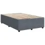 Dark gray velvet box spring bed with mattress 120x200 cm by , Beds and slatted bases - Ref: Foro24-3285633, Price: 385,24 €, ...